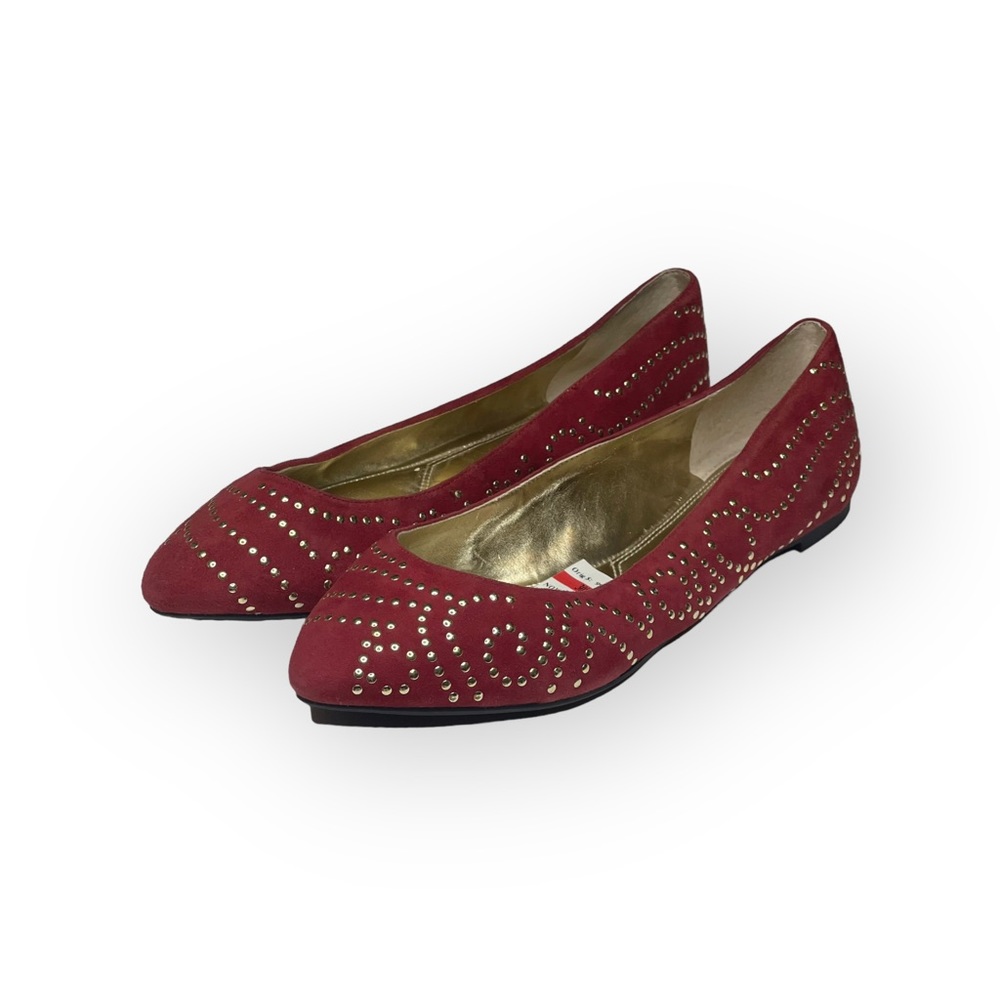new Enzo Angiolini ❤︎ Stud Suede Ballerina Ballet Flat ❤︎ Pumpkin Spice ❤︎ 8M ❤︎ - Picture 7 of 16